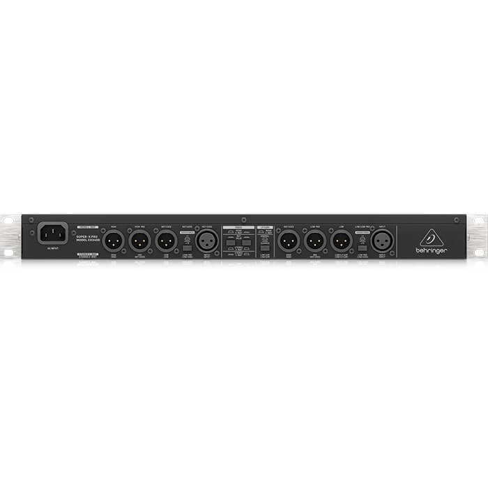 CX3400-V2_P0CCT_Rear_XL Behringer CX3400 Stereo 2-Way/3-Way/Mono 4-Way Crossover - Image 3