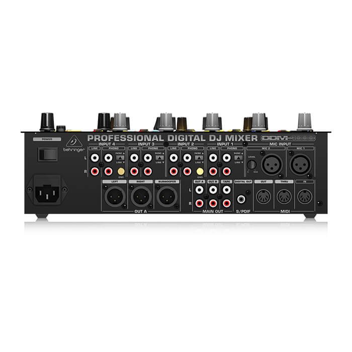DDM4000_P0167_Rear_XL Behringer DDM4000 5 Channel Digital DJ Mixer - Image 3