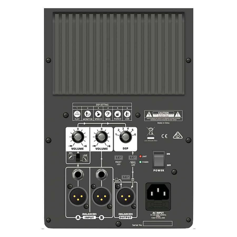DVP-AX15 panel Wharfedale Pro DVP-AX15 Active Loudspeaker - Image 2
