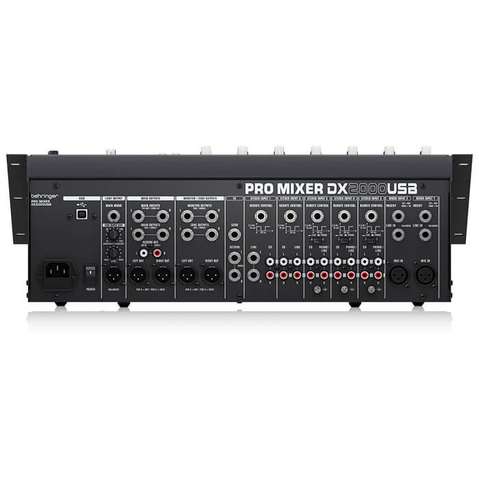 DX2000USB_P0968_Rear_XL Behringer DX2000USB 7 Channel DJ Mixer - Image 4