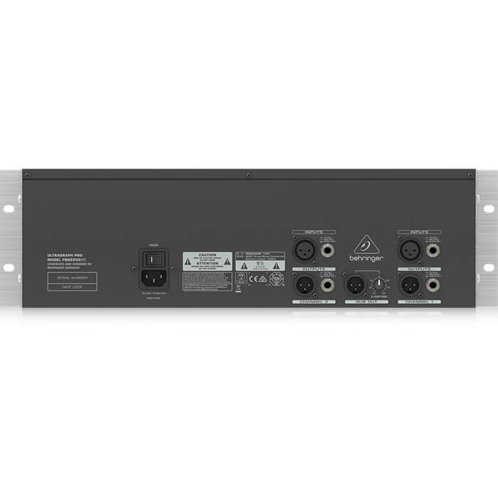 FBQ6200HD_P0B3T_Rear_XL (1) Behringer FBQ6200HD 31-Band Stereo Graphic Equalizer - Image 2