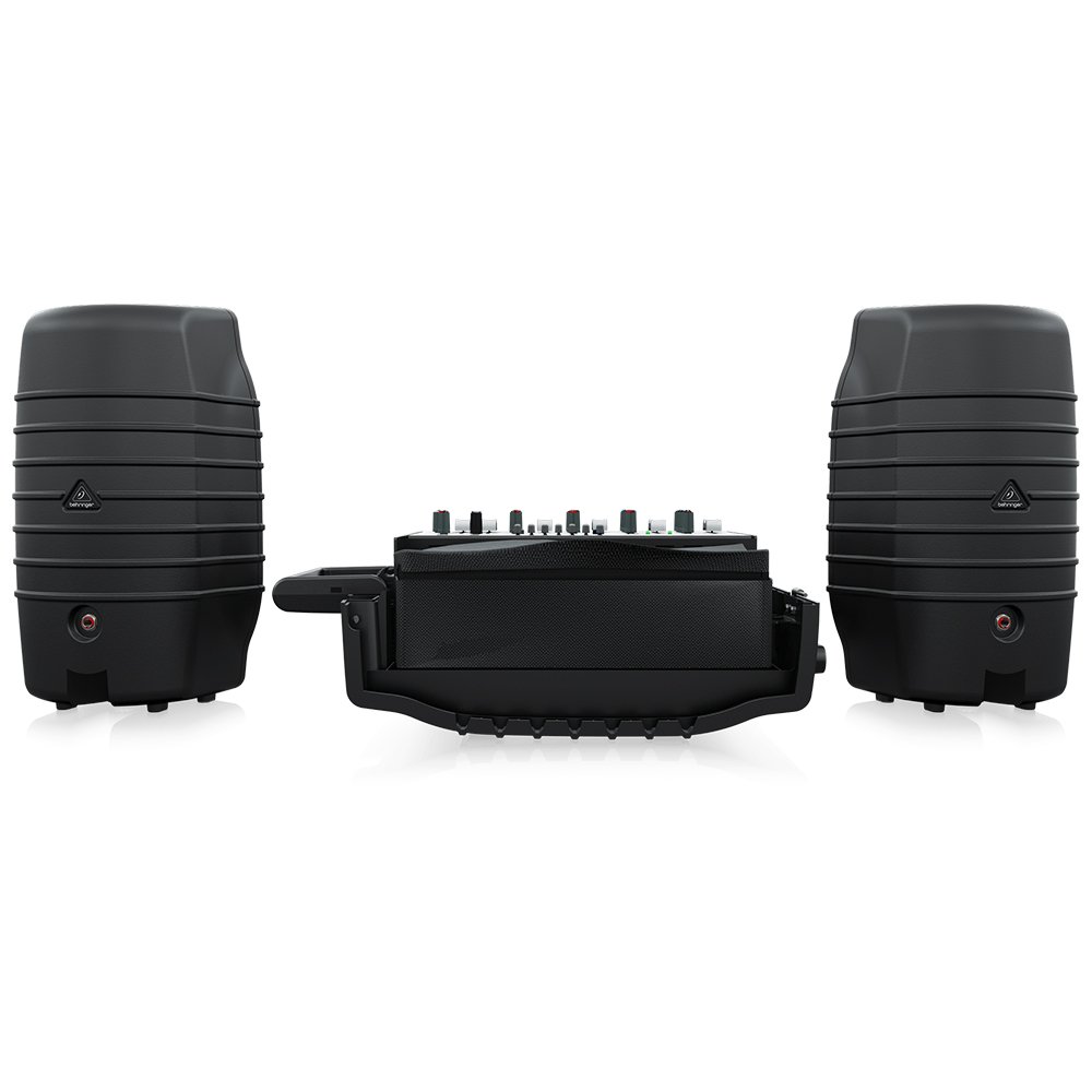 Image_BE_0313-AFE_PPA200_Rear_XL Behringer PPA200 Ultra-Compact 200W 5-Channel Portable PA System - Image 2