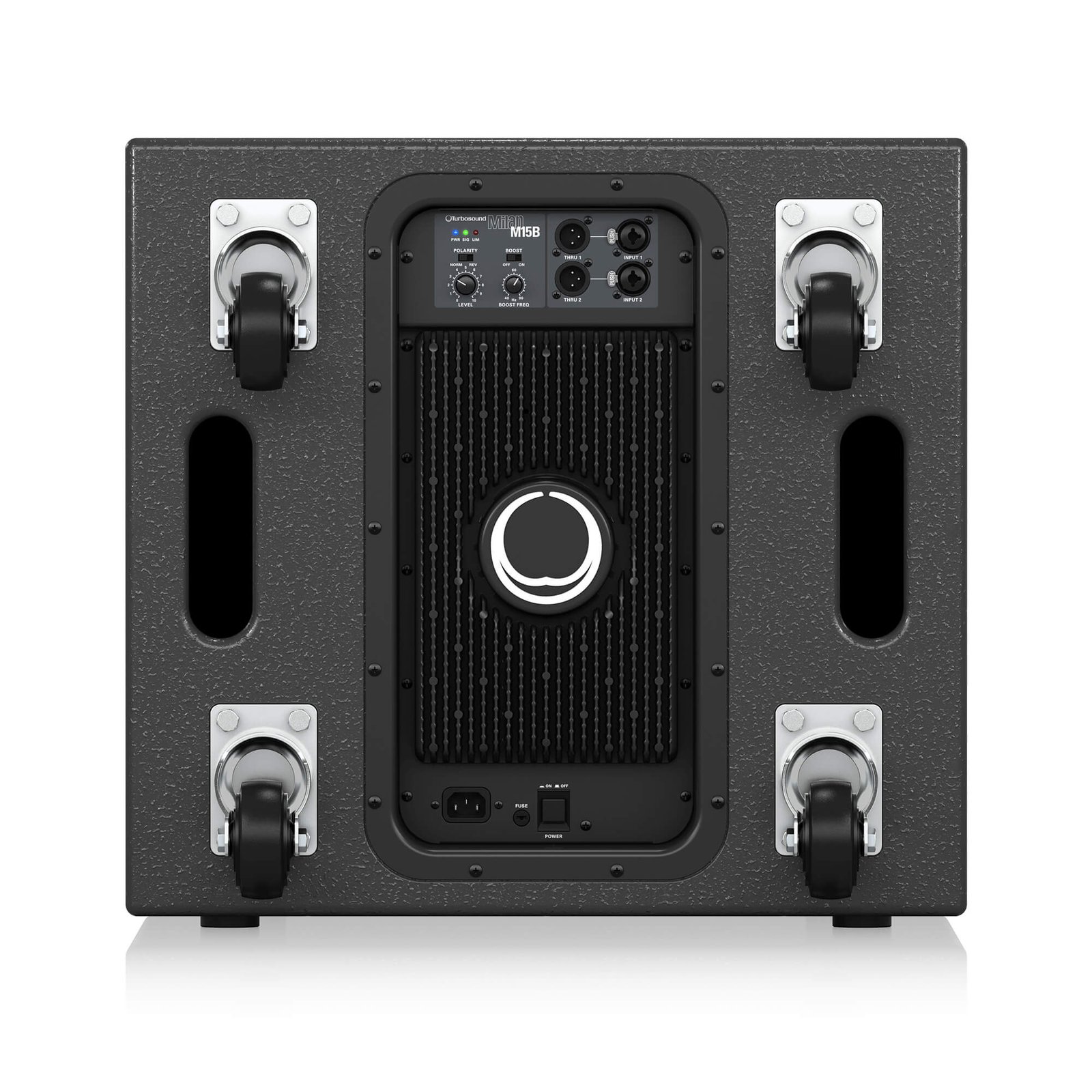 Image_TS_P0AX7_M15B_Rear_XL Turbosound Milan M15B 2200-Watt 15" Powered Subwoofer - Image 2