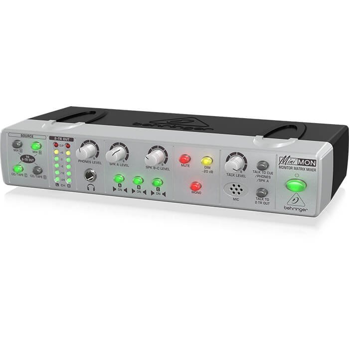 MON800_P0333_Right_XL Behringer MON800 Ultra-Compact Stereo Monitor Matrix Mixer with Talkback Mic - Image 2