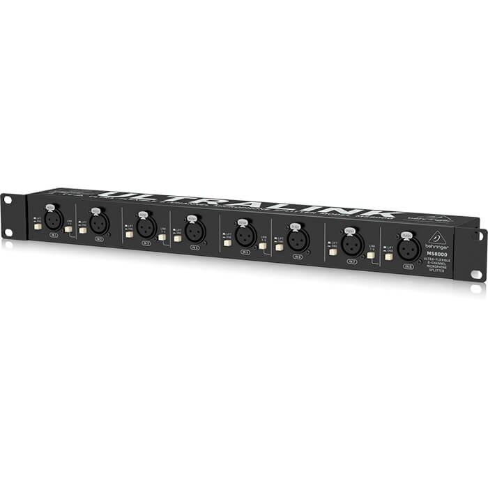 MS8000_P0BKC_Right_XL Behringer MS8000 Ultra-Flexible 8 Channel Microphone Splitter - Image 2