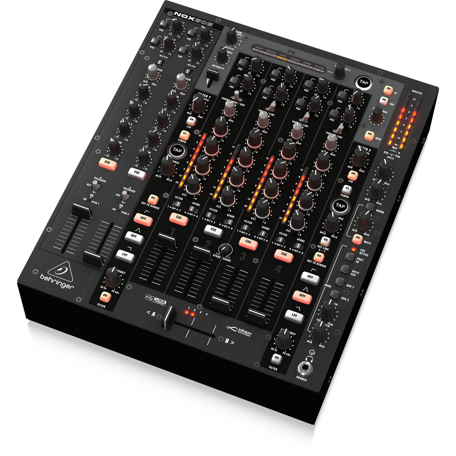 NOX606_P0784_Right_XL Behringer NOX606 Premium 6-Channel DJ Mixer - Image 2