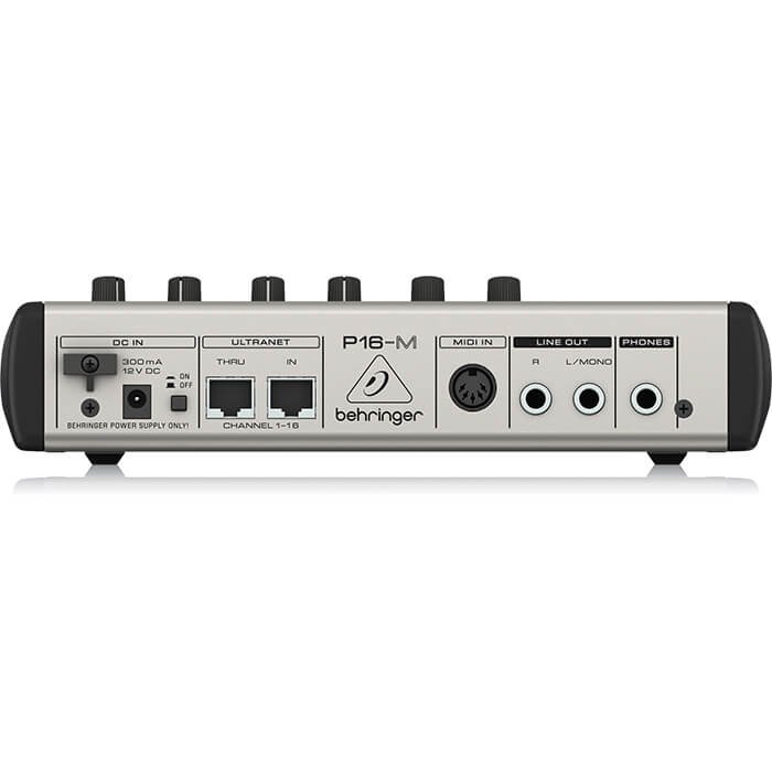 P16-M_P0421_Rear_XL Behringer P16-M 16 Channel Digital Personal Mixer - Image 4