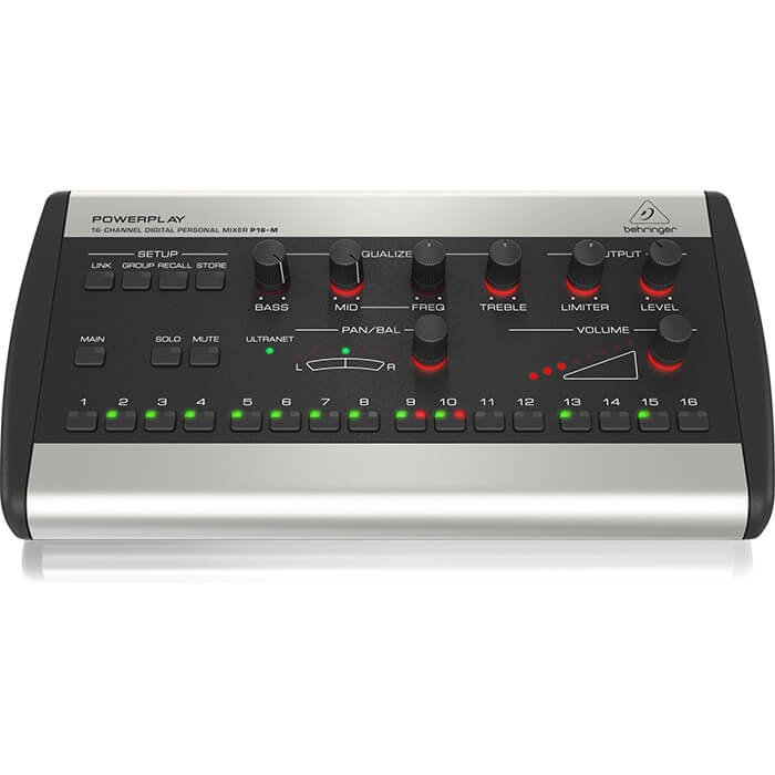 P16-M_P0421_Top-Front_XL Behringer P16-M 16 Channel Digital Personal Mixer - Image 2