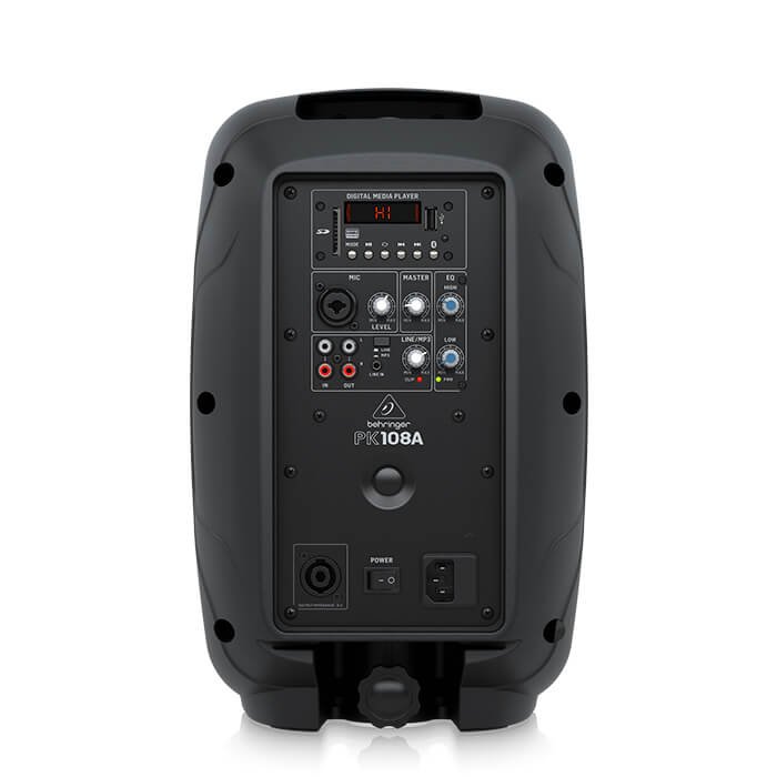 PK108A_P0E3X_Rear_XL Behringer PK108A Active 240 Watt 8" Speaker - Image 2