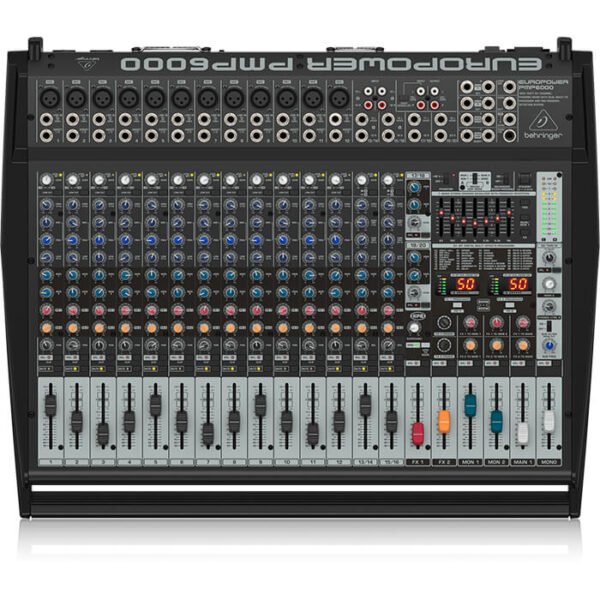 Behringer PMP6000 1600-Watt 20-Channel Powered Mixer