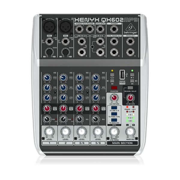Behringer QX602MP3 Premium 6-Input 2-Bus Mixer