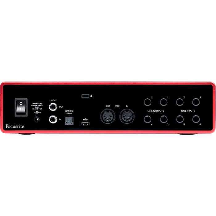 Scarlett-18i8-4 Focusrite Scarlett 18i8 18x8 USB Audio/MIDI Interface - Image 5