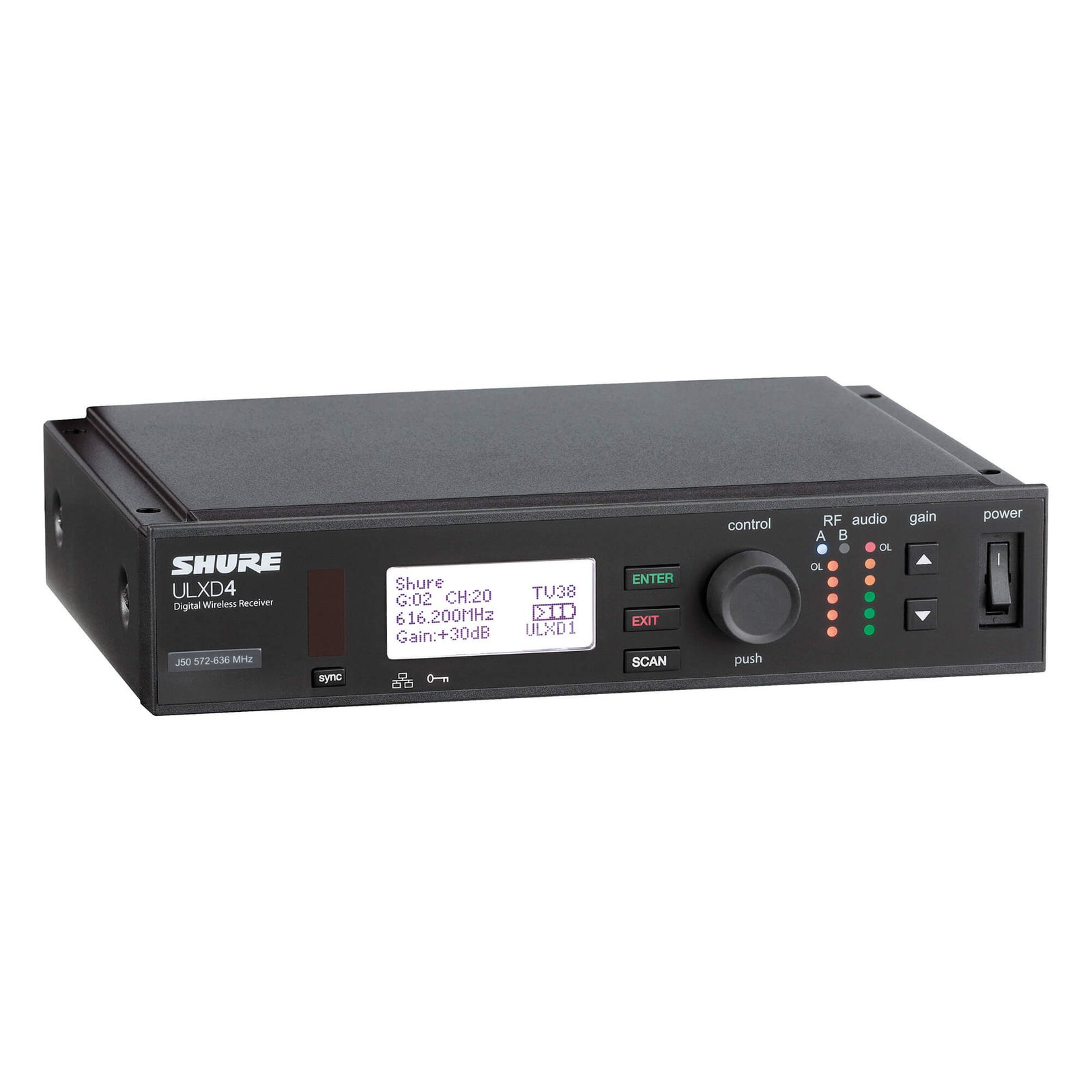 Shure_ULXD4_G50_ULXD4_SINGLE_WIRELESS_RECEIVER_848374 Shure ULXD4 Digital Wireless Receiver - Image 2