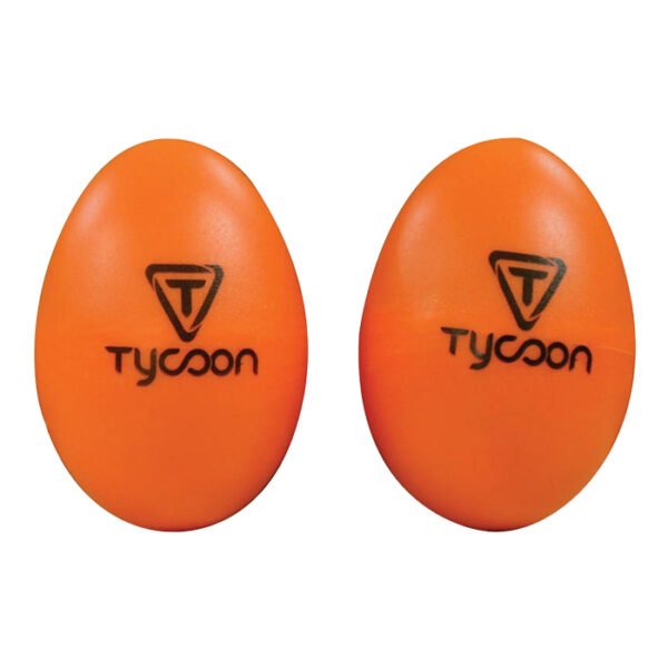 Tycoon TE-O Orange Plastic Egg Shakers