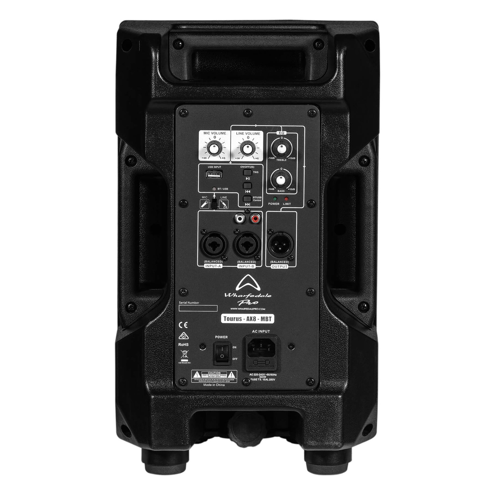 Tourus AX8-MBT 05 Wharfedale Pro Tourus-AX8-MBT Active Loudspeaker - Image 4