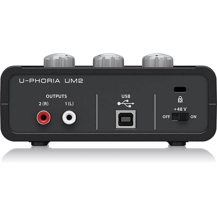 UM2_P0AVV_Rear_XL Behringer UM2 2x2 USB Audio Interface - Image 2