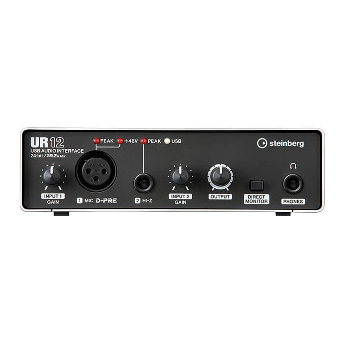 UR12_Front_BlackPhones_20140730 Steinberg UR12 2 x 2 USB Audio Interface - Image 3