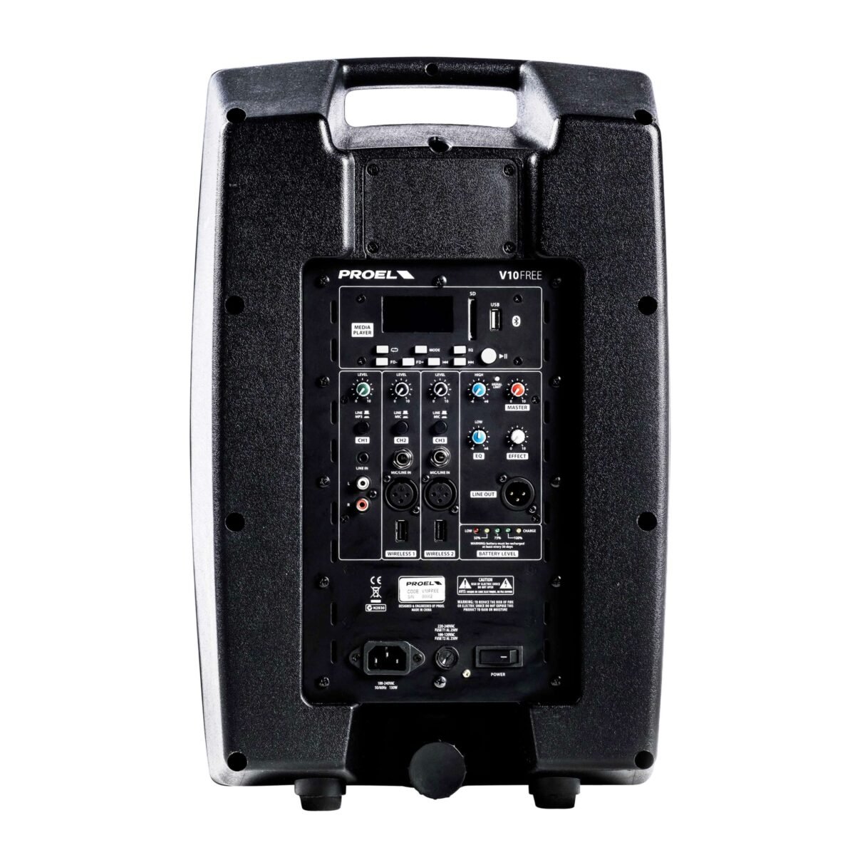 Proel V10FREE All-in-one Battery-Powered 10" Portable Speaker - Image 6