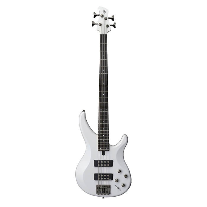 White Yamaha TRBX304 Bass Guitar - Image 6