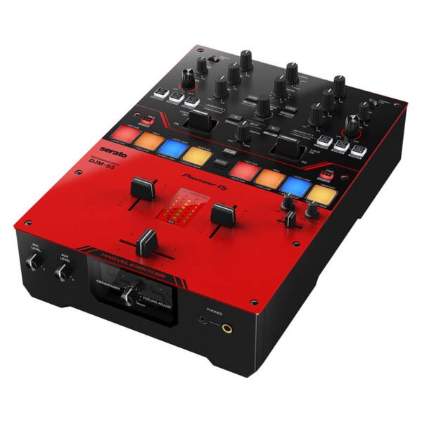 Pioneer DJ DJM-S5 Scratch-style 2-channel DJ mixer (gloss red)