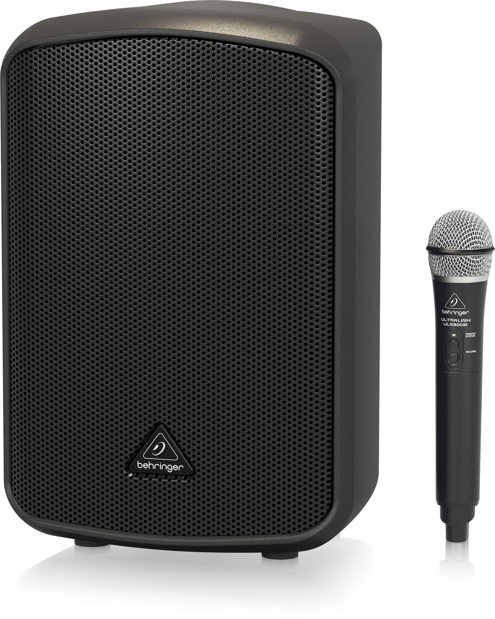 mpa200bt front with mic Behringer MPA200BT Portable Speaker - Image 2