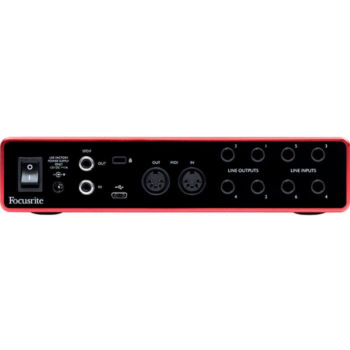 scarlett8i6-4 Focusrite Scarlett 18i8 18x8 USB Audio/MIDI Interface - Image 6